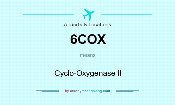 What does 6COX mean? It stands for Cyclo-Oxygenase II