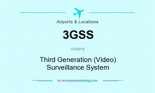 What does 3GSS mean? It stands for Third Generation (Video) Surveillance System