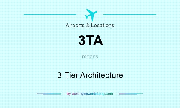 What does 3TA mean? It stands for 3-Tier Architecture