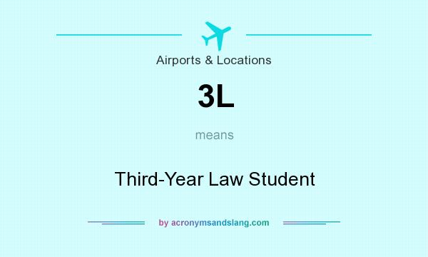 What does 3L mean? It stands for Third-Year Law Student