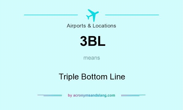 What does 3BL mean? It stands for Triple Bottom Line