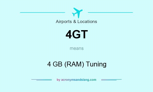 What does 4GT mean? It stands for 4 GB (RAM) Tuning
