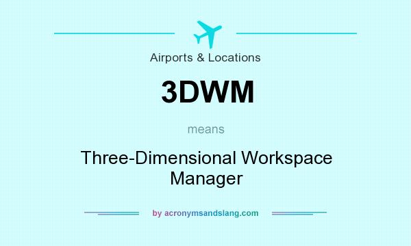 What does 3DWM mean? It stands for Three-Dimensional Workspace Manager