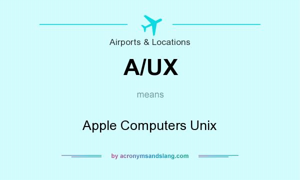What does A/UX mean? It stands for Apple Computers Unix