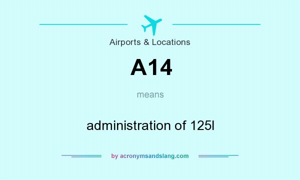 What does A14 mean? It stands for administration of 125I