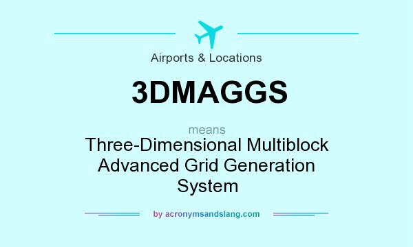What does 3DMAGGS mean? It stands for Three-Dimensional Multiblock Advanced Grid Generation System