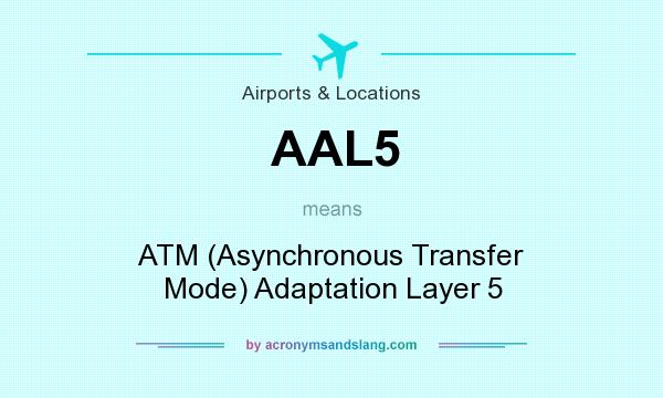 What does AAL5 mean? It stands for ATM (Asynchronous Transfer Mode) Adaptation Layer 5