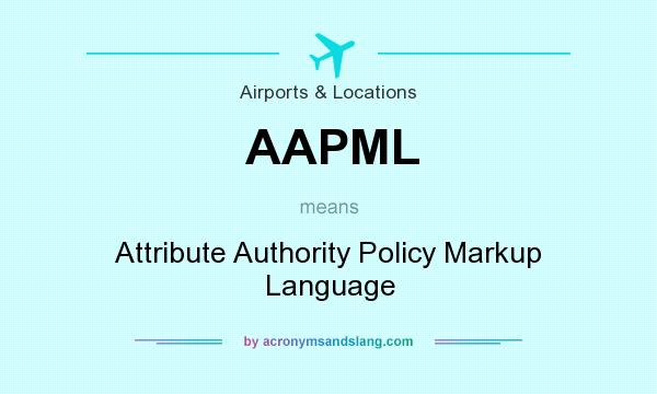 What does AAPML mean? It stands for Attribute Authority Policy Markup Language