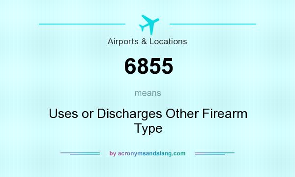 What does 6855 mean? It stands for Uses or Discharges Other Firearm Type