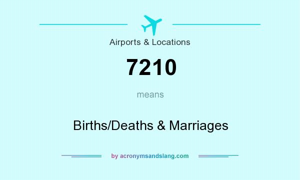 What does 7210 mean? It stands for Births/Deaths & Marriages