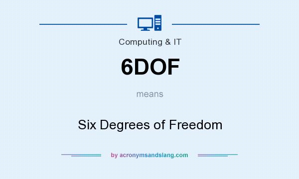 What does 6DOF mean? It stands for Six Degrees of Freedom