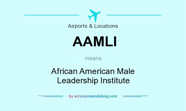 What does AAMLI mean? It stands for African American Male Leadership Institute