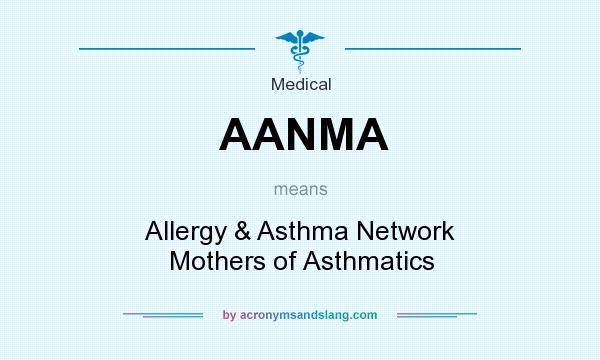 What does AANMA mean? It stands for Allergy & Asthma Network Mothers of Asthmatics