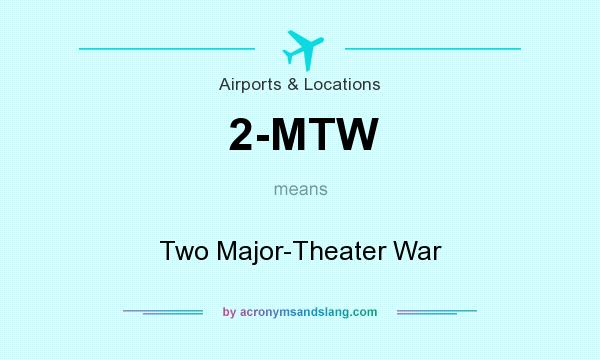 What does 2-MTW mean? It stands for Two Major-Theater War