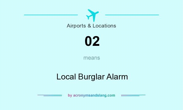 What does 02 mean? It stands for Local Burglar Alarm