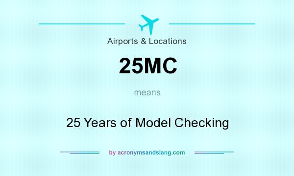 What does 25MC mean? It stands for 25 Years of Model Checking