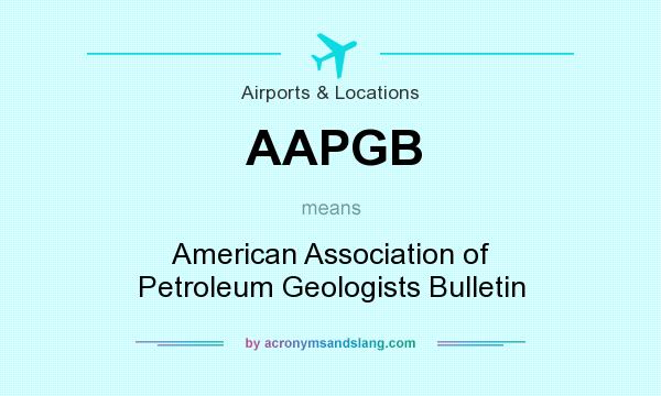 What does AAPGB mean? It stands for American Association of Petroleum Geologists Bulletin