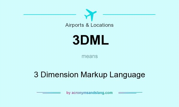 What does 3DML mean? It stands for 3 Dimension Markup Language