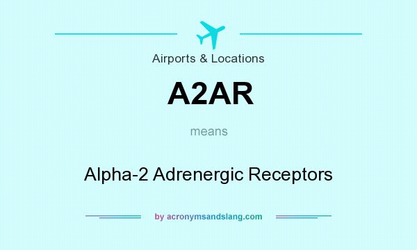 What does A2AR mean? It stands for Alpha-2 Adrenergic Receptors