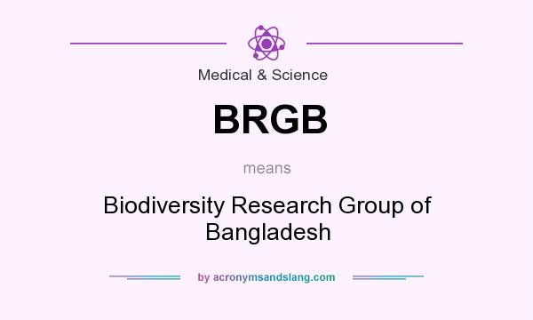 What does BRGB mean? It stands for Biodiversity Research Group of Bangladesh