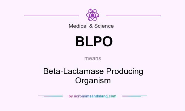 What does BLPO mean? It stands for Beta-Lactamase Producing Organism