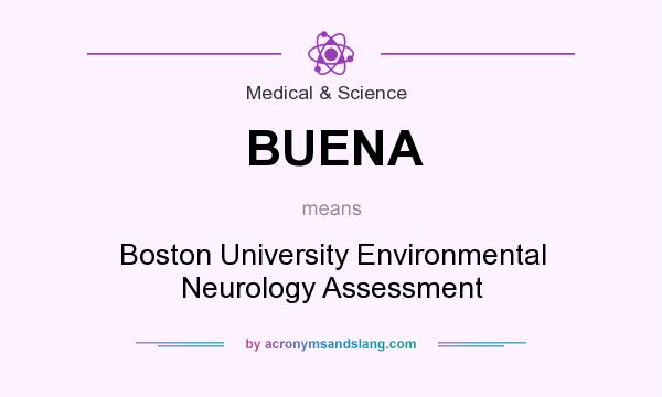 What does BUENA mean? It stands for Boston University Environmental Neurology Assessment