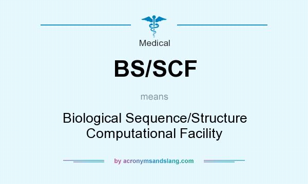 What does BS/SCF mean? It stands for Biological Sequence/Structure Computational Facility