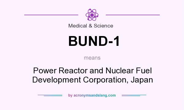 What does BUND-1 mean? It stands for Power Reactor and Nuclear Fuel Development Corporation, Japan