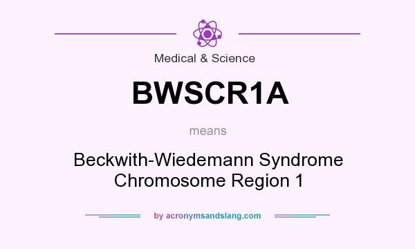 What does BWSCR1A mean? It stands for Beckwith-Wiedemann Syndrome Chromosome Region 1