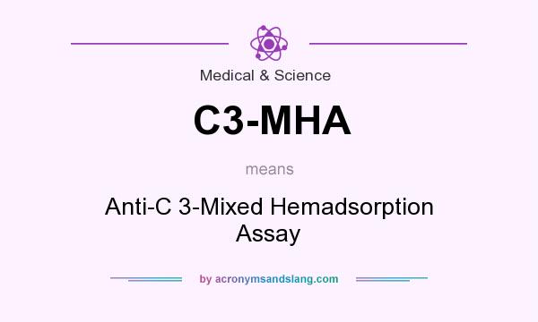 What does C3-MHA mean? It stands for Anti-C 3-Mixed Hemadsorption Assay