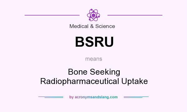 What does BSRU mean? It stands for Bone Seeking Radiopharmaceutical Uptake