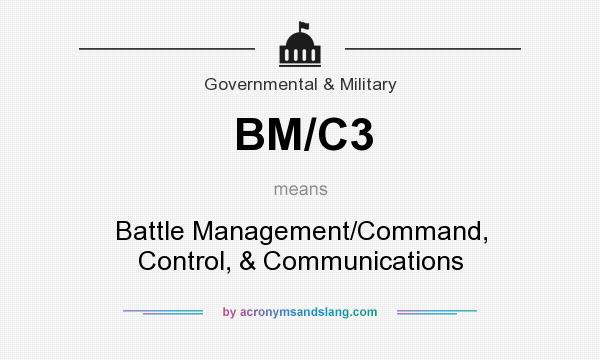 What does BM/C3 mean? It stands for Battle Management/Command, Control, & Communications