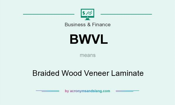 What does BWVL mean? It stands for Braided Wood Veneer Laminate