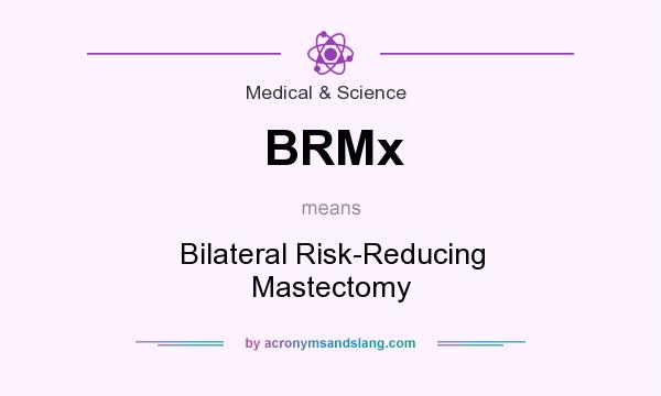 What does BRMx mean? It stands for Bilateral Risk-Reducing Mastectomy