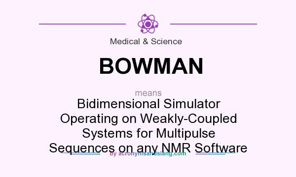 What does BOWMAN mean? It stands for Bidimensional Simulator Operating on Weakly-Coupled Systems for Multipulse Sequences on any NMR Software