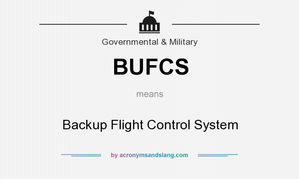 What does BUFCS mean? It stands for Backup Flight Control System