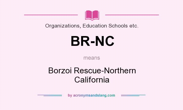 What does BR-NC mean? It stands for Borzoi Rescue-Northern California