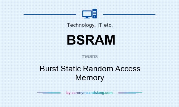 What does BSRAM mean? It stands for Burst Static Random Access Memory