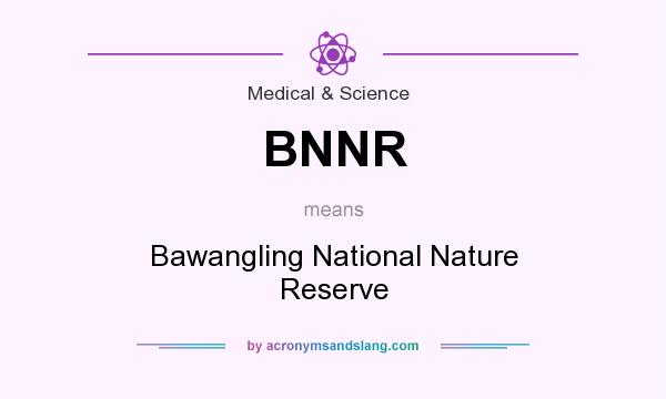 What does BNNR mean? It stands for Bawangling National Nature Reserve