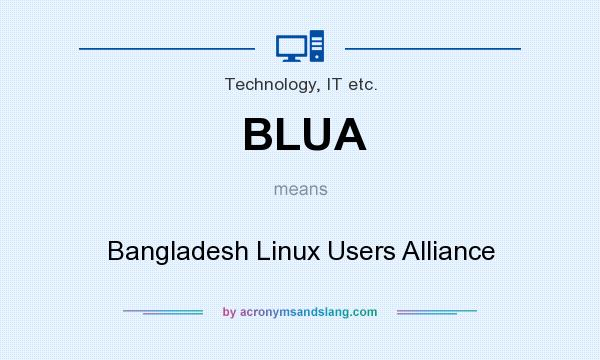 What does BLUA mean? It stands for Bangladesh Linux Users Alliance