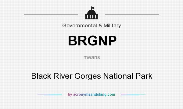 What does BRGNP mean? It stands for Black River Gorges National Park