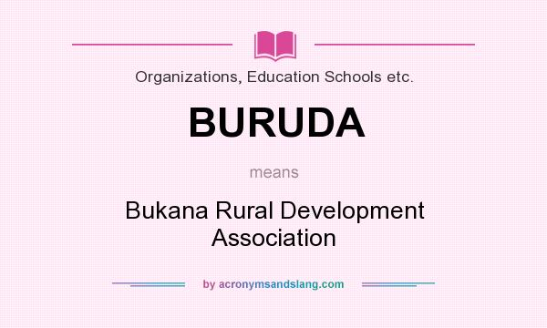 What does BURUDA mean? It stands for Bukana Rural Development Association
