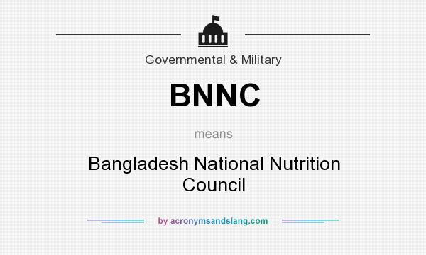 What does BNNC mean? It stands for Bangladesh National Nutrition Council