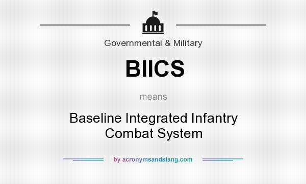 What does BIICS mean? It stands for Baseline Integrated Infantry Combat System