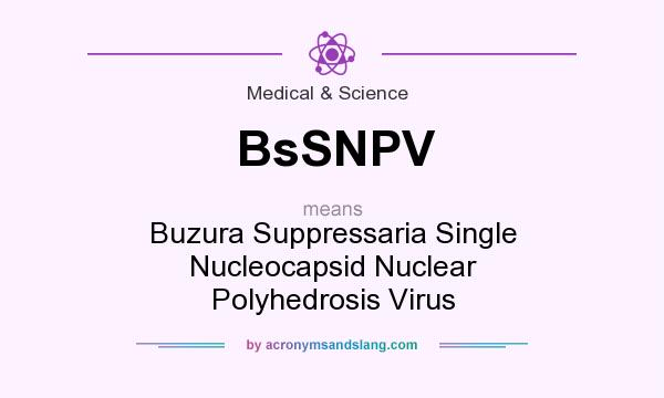 What does BsSNPV mean? It stands for Buzura Suppressaria Single Nucleocapsid Nuclear Polyhedrosis Virus