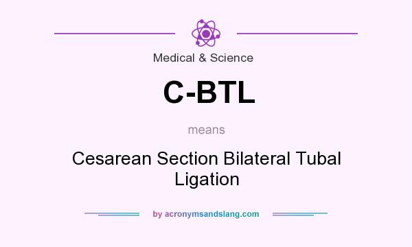 What does C-BTL mean? It stands for Cesarean Section Bilateral Tubal Ligation