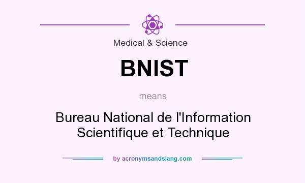 What does BNIST mean? It stands for Bureau National de l`Information Scientifique et Technique