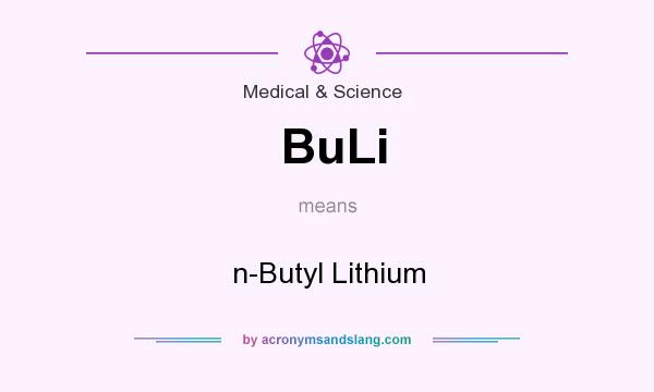 What does BuLi mean? It stands for n-Butyl Lithium