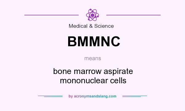 What does BMMNC mean? It stands for bone marrow aspirate mononuclear cells