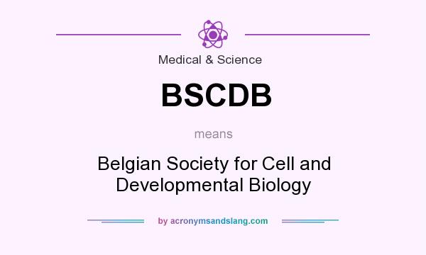 What does BSCDB mean? It stands for Belgian Society for Cell and Developmental Biology